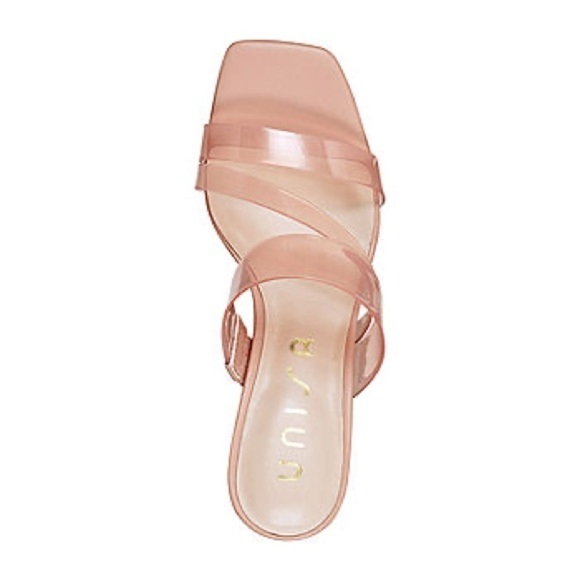 Unisa Womens Maelyn Heeled Sandals 9 light pink NWOT - Picture 4 of 5
